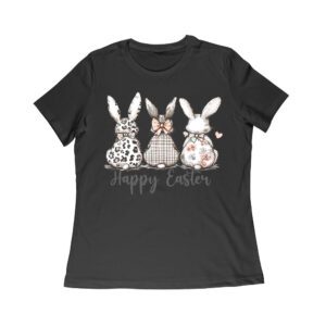 Happy Easter Bunnies T-Shirt - Cute Spring Bunny & Egg Hunting Tee for Easter Lovers Women Relaxed – Viva Party