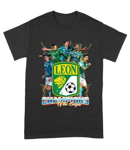 Leon Champion of the League T-Shirt - Soccer Victory Fan Celebration Tee Unisex Adult – Viva Party