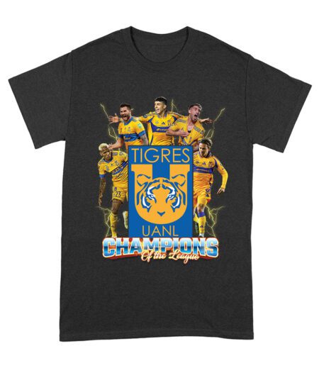 Tigers Champion of the League T-Shirt - Soccer Victory Fan Pride Tee Unisex Adult – Viva Party
