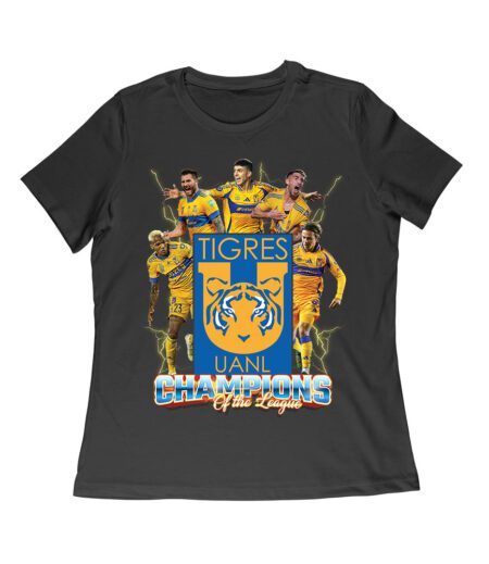 Tigers Champion of the League T-Shirt - Soccer Victory Fan Pride Tee Women Relaxed – Viva Party
