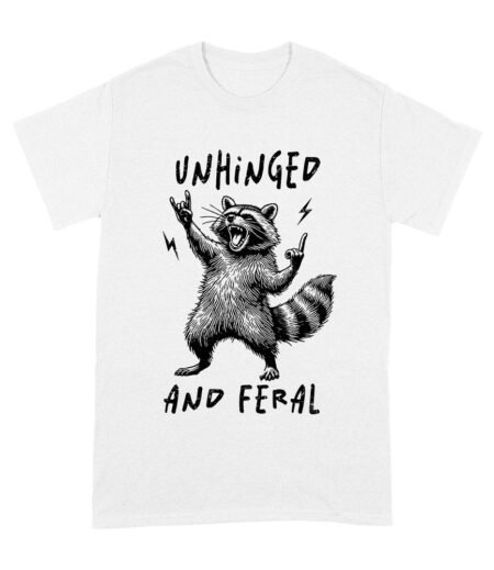 Unhinged and Feral Raccoon