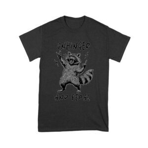 Unhinged and Feral Raccoon - Funny Mother's Day T-Shirt - Wild Mom Gift - Edgy Animal Print Tee Unisex Youth – Viva Party