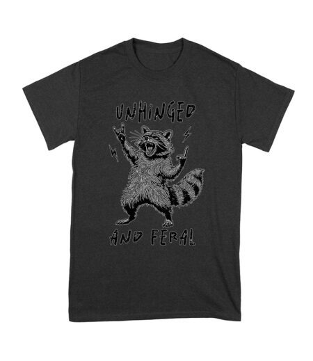 Unhinged and Feral Raccoon - Funny Mother's Day T-Shirt - Wild Mom Gift - Edgy Animal Print Tee Unisex Youth – Viva Party