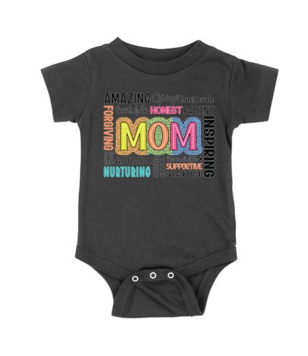 Amazing Mom - Inspiring Forgiving Productive T-Shirt - Mother's Day Gift - Motivational Mom Tee Unisex Baby Jersey – Viva Party