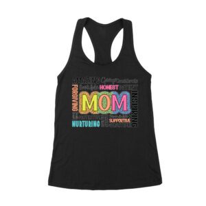 Amazing Mom - Inspiring Forgiving Productive T-Shirt - Mother's Day Gift - Motivational Mom Tee Women's Racerback Tank Top – Viva Party