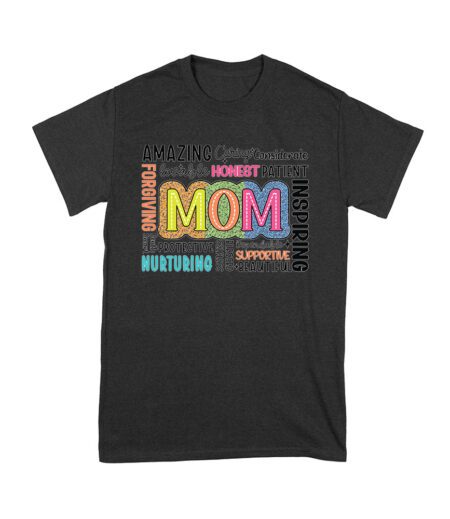 Amazing Mom - Inspiring Forgiving Productive T-Shirt - Mother's Day Gift - Motivational Mom Tee Unisex Youth – Viva Party