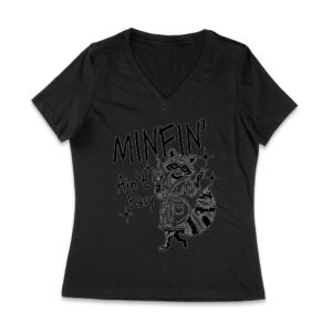 Minfin' Ain't Easy - Mother's Day T-Shirt Design - Funny Mom Tee - Sarcastic Mom Gift Women Jersey V-Neck – Viva Party