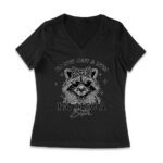I'm Not Just a Mom, I'm Also a Bitch - Raccoon with Sunglasses Mother's Day T-Shirt Women Jersey V-Neck – Viva Party