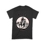 Western Rodeo T-Shirt - Cowboy Riding Horse Graphic Tee - Vintage Western Horseback Rider Shirt - Country Farm Ranch Style Gift for Men & Women Unisex Toddler – Viva Party