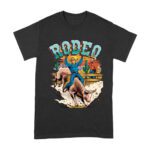 Rodeo Cowboy T-Shirt - Western Horse Riding Graphic Tee - Vintage Country Rodeo Shirt - Rustic Cowboy Style Gift for Men & Women Unisex Adult – Viva Party