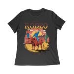 Rodeo Cowboy Riding T-Shirt - Western Horseback Rider Graphic Tee - Vintage Country Rodeo Shirt for Men & Women Women Relaxed – Viva Party
