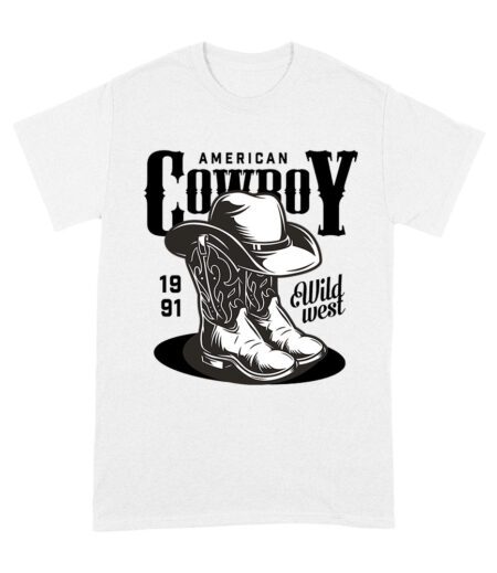 American Cowboy 1991 Wild West T-Shirt