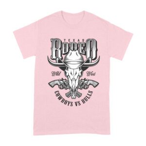 Texas Rodeo Wild West Cowboys Vs Bulls T-Shirt