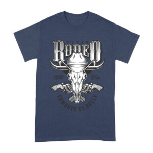 Texas Rodeo Wild West Cowboys Vs Bulls T-Shirt