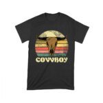 Cowboy Bull Skull T-Shirt - Western Outlaw Graphic Tee - Bold Longhorn Design - Wild West Style for Rodeo & Cowboy Fans Unisex Toddler – Viva Party