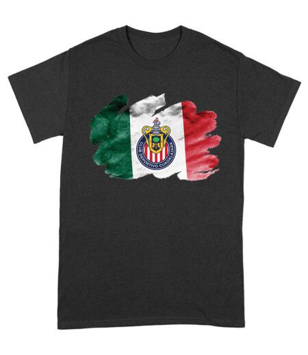 Guadalajara Soccer T-Shirt - Mexico Flag Background - Fierce Football Club Pride - Unisex Youth & Adult Tee - Bold Game Day Apparel Unisex Adult – Viva Party