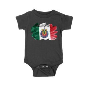 Guadalajara Soccer T-Shirt - Mexico Flag Background - Fierce Football Club Pride - Unisex Youth & Adult Tee - Bold Game Day Apparel Unisex Baby Jersey – Viva Party