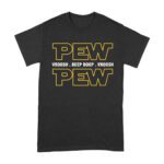PEW VROOSH BEEP BOOP Shirt - Funny Sci-Fi Sound Effects Tee - Retro Space Fan Gift Unisex Adult – Viva Party