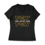 PEW VROOSH BEEP BOOP Shirt - Funny Sci-Fi Sound Effects Tee - Retro Space Fan Gift Women Jersey V-Neck – Viva Party
