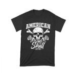 American Skull Gothic T-Shirt - Patriotic Dark Art Design Unisex Toddler – Viva Party