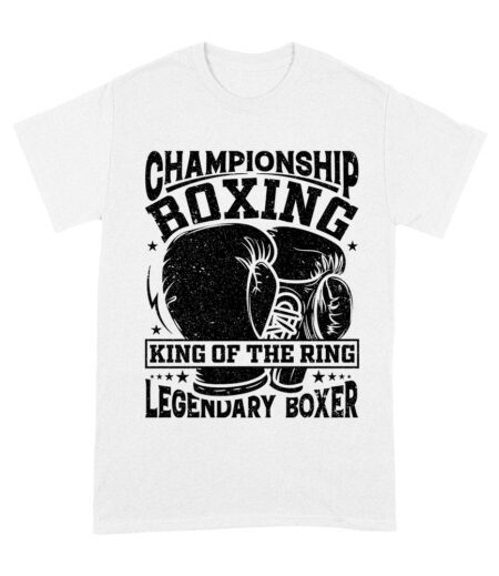 Championship Boxing ? King of the Ring Legendary Boxer T-Shirt  Unisex Adult