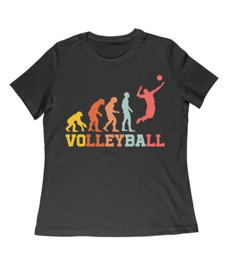Evolution of Volleyball Player ? Funny Sports T-Shirt Women Relaxed – Viva Party