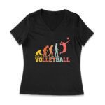 Evolution of Volleyball Player ? Funny Sports T-Shirt Women Jersey V-Neck – Viva Party