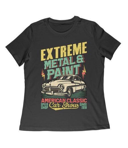 Extreme Metal & Paint - American Classic Speed Shop Car Show Tee Women Relaxed – Viva Party