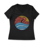 Good Vibes - High Tides Summer Beach Tee Women Jersey V-Neck – Viva Party