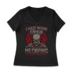 I Hate Being Sexy Mechanic - Skull and Tools Funny Auto Repair T-Shirt for Gearheads Women Jersey V-Neck – Viva Party