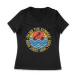 Enjoy the Summer - Good Vibes High Tides T-Shirt - Beach Life Tee Women Jersey V-Neck – Viva Party