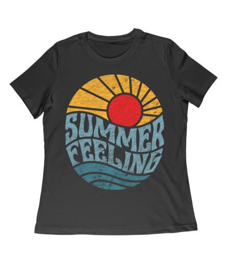 Summer Feeling T-Shirt - Sunny Days and Warm Vibes Tee Women Relaxed – Viva Party