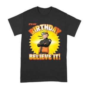 Naruto - It's My Birthday Believe It - Anime Birthday Tee Unisex Adult – Viva Party