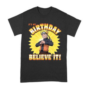 Naruto - It's My Birthday Believe It - Ninja Party Anime Tee Unisex Adult – Viva Party