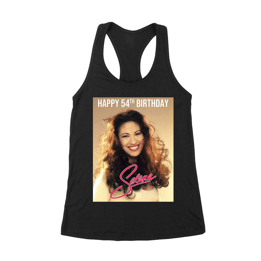 Selt-01_Wrtt-Black.jpg Legendary Latina Music Icon Birthday Tee - 90S Retro Style Fan Shirt - Limited Edition Tribute Gift Women'S Racerback Tank Top – Viva Party