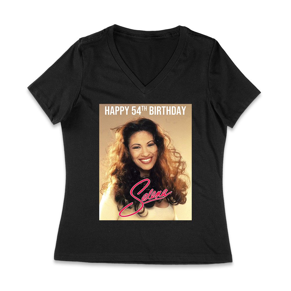 Selt-01_Wvn-Black.jpg Legendary Latina Music Icon Birthday Tee - 90S Retro Style Fan Shirt - Limited Edition Tribute Gift Women Jersey V-Neck – Viva Party