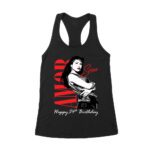 Amor Selena Happy 54th Birthday Shirt - 90s Retro Music Fan Tee - Limited Edition Tribute Gift Women's Racerback Tank Top – Viva Party