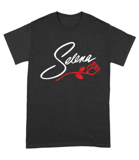 Selena with Rose Flower Shirt - 90s Retro Music Fan Tee - Latina Icon Tribute Gift Unisex Adult – Viva Party
