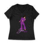 Selena in Singing Action Shirt - 90s Retro Music Fan Tee - Latina Legend Tribute Gift Women Jersey V-Neck – Viva Party