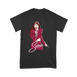 Selena in Singing Action Shirt - Iconic 90s Music Legend Tee - Retro Concert Tribute Gift Unisex Youth – Viva Party