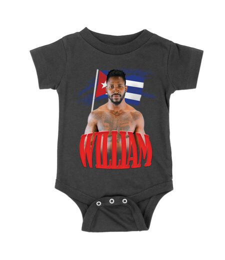 William Scull Cuba Flag T-Shirt - Patriotic Boxing Fan Tee for Cuban Pride and Fight Night Energy Unisex Baby Jersey – Viva Party