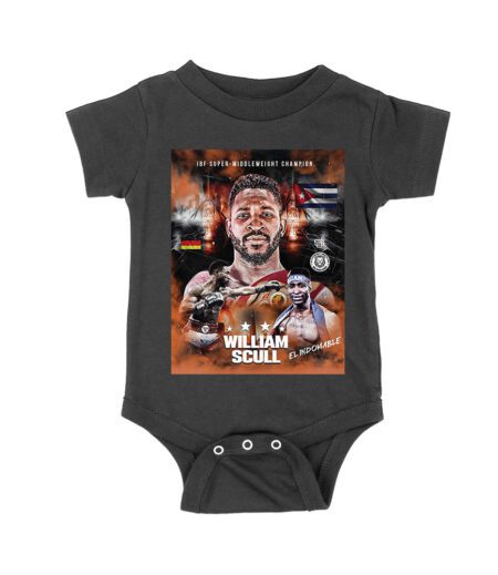 William Scull El Indomable T-Shirt - IBF Super Middleweight Champion Boxing Fan Graphic Tee Unisex Baby Jersey – Viva Party