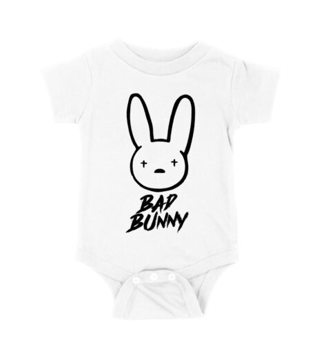 Bad-Bunny Iconic Sad Face Bunny Head Design with Bold Handwritten Text