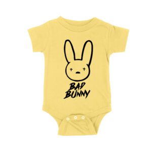 Bad-Bunny Iconic Sad Face Bunny Head Design with Bold Handwritten Text