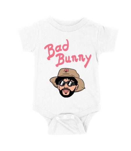 Bad-Bunny Cartoon Style Portrait with Hat and Sunglasses