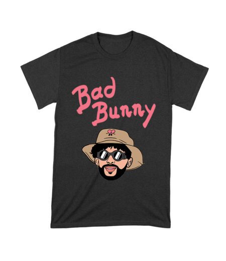 Bad-Bunny Cartoon Style Portrait with Hat and Sunglasses - Fun Music-Inspired Pop Art Illustration Unisex Toddler – Viva Party