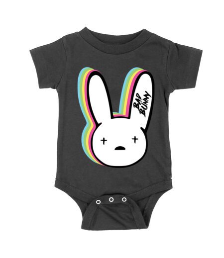 Bad-Bunny Bunny Face Graphic with Bold Outline - Iconic Music-Inspired Design Unisex Baby Jersey – Viva Party