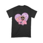 Bad-Bunny Character with Pink Heart Background ? Urban Latin Pop Art Style Illustration Unisex Toddler – Viva Party