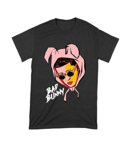 Bad-Bunny Cartoon Style Wearing a Bunny Hood with Streetwear Vibes Unisex Toddler – Viva Party