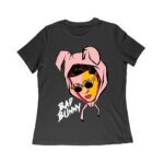 Bad-Bunny Cartoon Style Wearing a Bunny Hood with Streetwear Vibes Women Relaxed – Viva Party